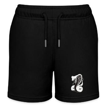 Cobra paint white - Kinder Organic Joggingshorts Mini Bolter von Stanley/Stella - Schwarz - Vorne