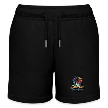 Cancun Party Crew Vacation - Kids Organic Sweat Shorts by Stanley/Stella - black - Front