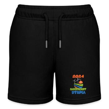 Narrenschiff Utopia, 2024 - Kinder Organic Joggingshorts Mini Bolter von Stanley/Stella - Schwarz - Vorne