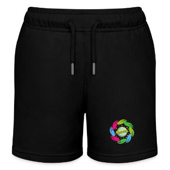 Earth day - Kids Organic Sweat Shorts by Stanley/Stella - black - Front