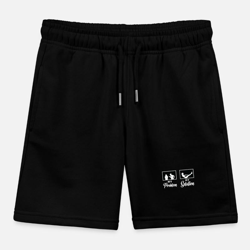 Pilates Lover My Problem My Pictogram Mom Dad Kinder Organic Joggingshorts Mini Bolter von Stanley/Stella