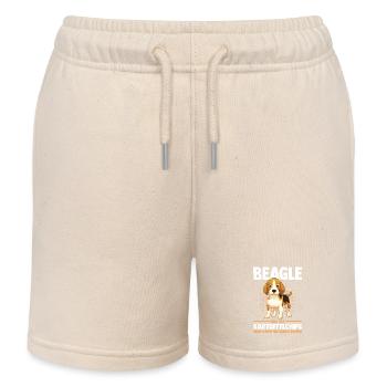 Hund Beagle - Kinder Organic Joggingshorts Mini Bolter von Stanley/Stella - Natur - Vorne