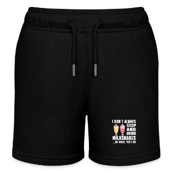 Idée cadeau Milkshake - Short de jogging enfant bio Stanley/Stella - noir - Devant