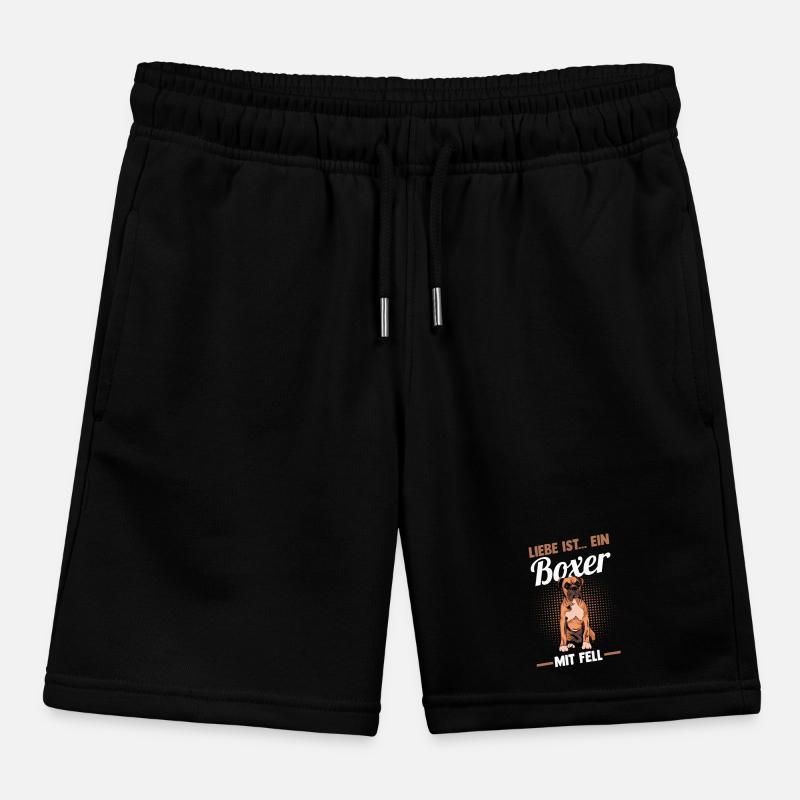Hund Deutscher Boxer Kinder Organic Joggingshorts Mini Bolter von Stanley/Stella
