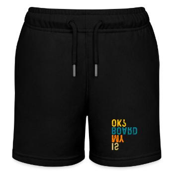 Skateboarder Is My Board OK ? Skateboard Skater - Kinder Organic Joggingshorts Mini Bolter von Stanley/Stella - Schwarz - Vorne