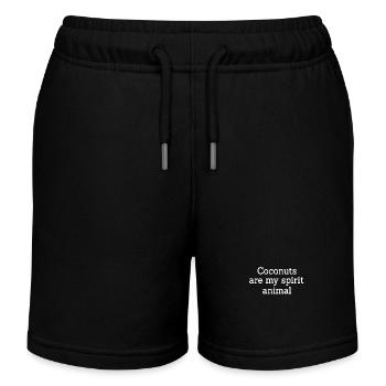 Coconuts are my spirit animal - Kids Organic Sweat Shorts by Stanley/Stella - black - Front