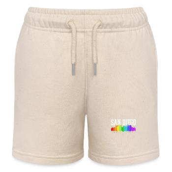 San Diego Californie Vintage Souvenir - Short de jogging enfant bio Stanley/Stella - écru doux - Devant