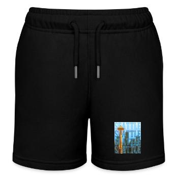 Cadeau Souvenir de Seattle Washington - Short de jogging enfant bio Stanley/Stella - noir - Devant