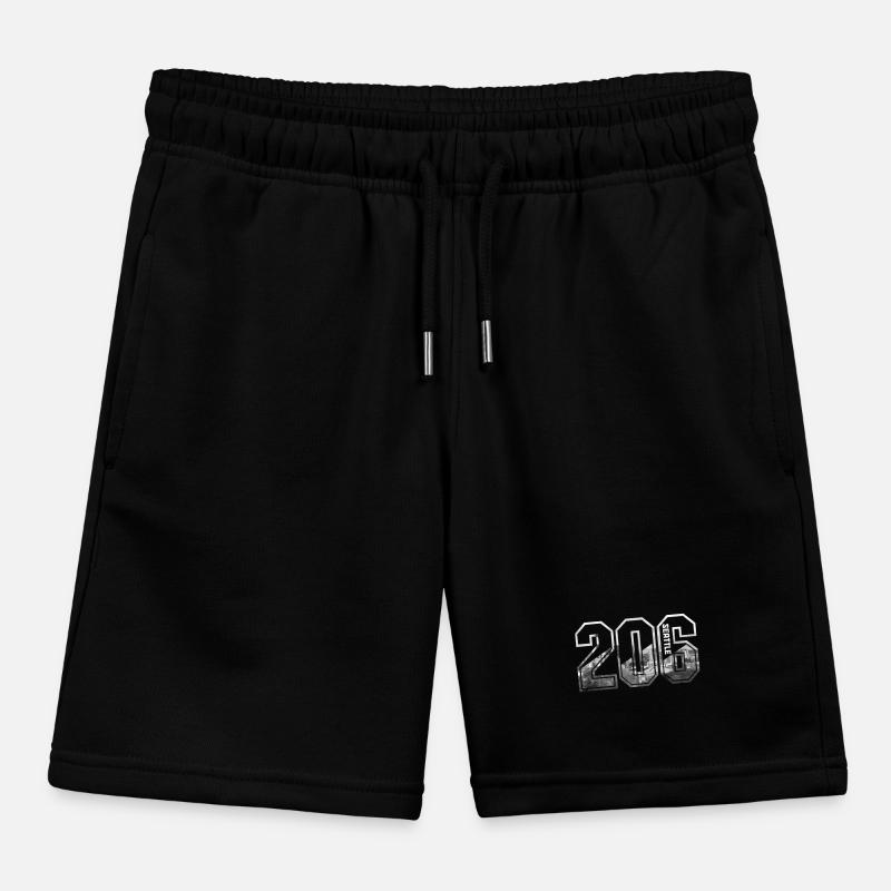 Seattle Washington Souvenir Gift Kids Organic Sweat Shorts by Stanley/Stella