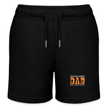 Childcare Worker Dad The Idol The Daycare Worker - Kinder Organic Joggingshorts Mini Bolter von Stanley/Stella - Schwarz - Vorne