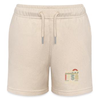 Vintage 1958 Legends Tee - Kinder Organic Joggingshorts Mini Bolter von Stanley/Stella - Natur - Vorne