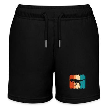 T Rex - Short de jogging enfant bio Stanley/Stella - noir - Devant