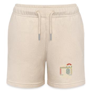Vintage 1981 - Retro Birthday Legend - Kinder Organic Joggingshorts Mini Bolter von Stanley/Stella - Natur - Vorne