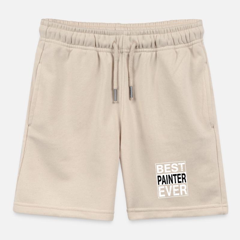 Best Painter Ever Painter Gift Kids Organic Sweat Shorts by Stanley/Stella
