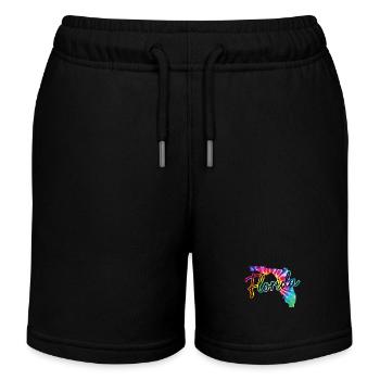 Florida Souvenir USA Amerika - Kinder Organic Joggingshorts Mini Bolter von Stanley/Stella - Schwarz - Vorne