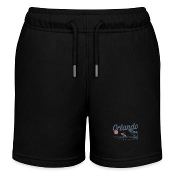 Orlando Florida Souvenir USA Amerika - Kinder Organic Joggingshorts Mini Bolter von Stanley/Stella - Schwarz - Vorne