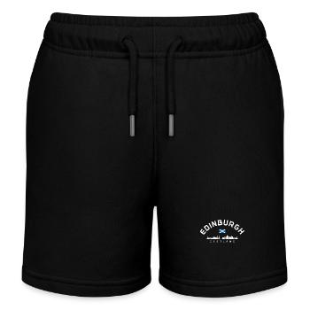 Edinburgh Schottland Schottische Flagge - Kinder Organic Joggingshorts Mini Bolter von Stanley/Stella - Schwarz - Vorne