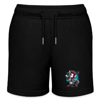 Loup-garou Punk, Punk, Punkrock, Loup, Fun, - Short de jogging enfant bio Stanley/Stella - noir - Devant