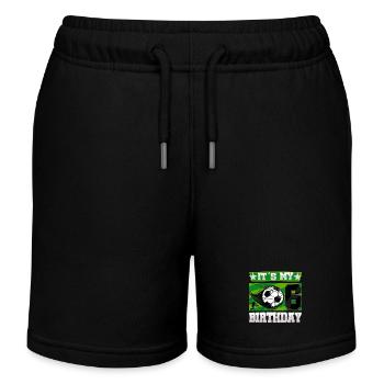 6th birthday Boy Soccer 6 Years Old Gifts - Kinder Organic Joggingshorts Mini Bolter von Stanley/Stella - Schwarz - Vorne