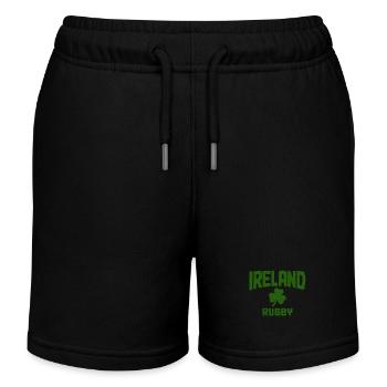 Ireland Dublin UK Irish Souvenir Gift - Kids Organic Sweat Shorts by Stanley/Stella - black - Front