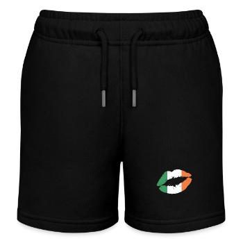 Ireland Dublin UK Irish Souvenir Gift - Kids Organic Sweat Shorts by Stanley/Stella - black - Front