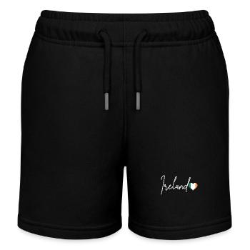 Ireland Dublin UK Irish Souvenir Gift - Kids Organic Sweat Shorts by Stanley/Stella - black - Front