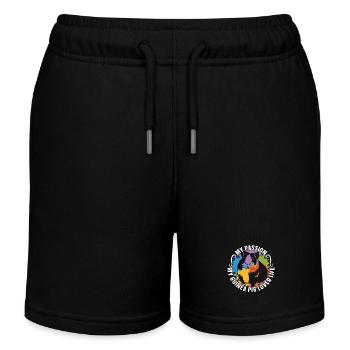 Guinea Pig Lover My Passion My Guinea Pig Hamster - Kinder Organic Joggingshorts Mini Bolter von Stanley/Stella - Schwarz - Vorne