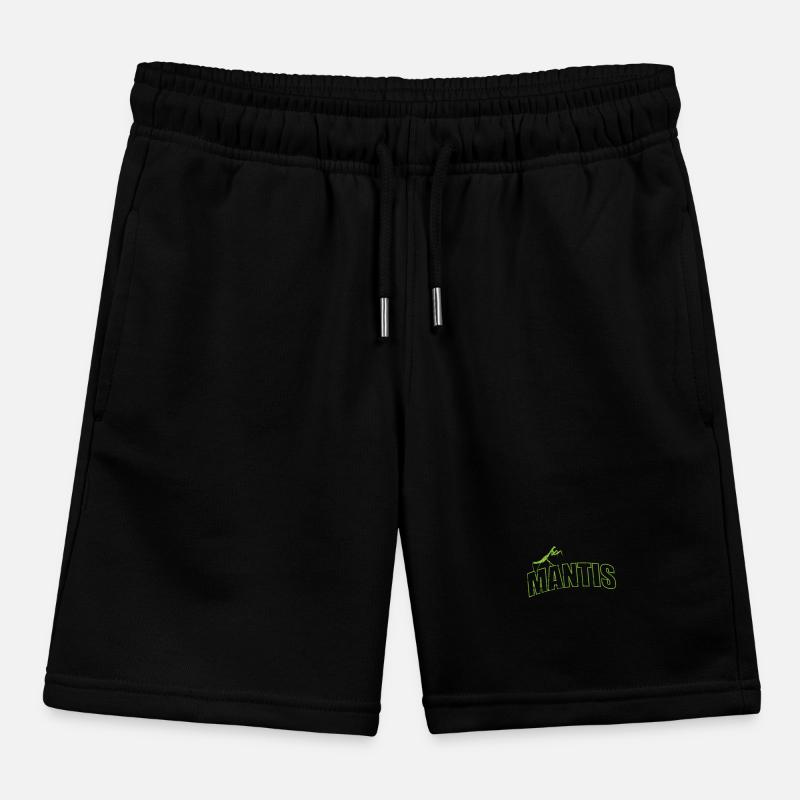 Insecte mante sur le script Short de jogging enfant bio Stanley/Stella