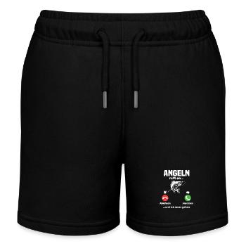 Angler ruft an, lustiger angler geschenk - Kinder Organic Joggingshorts Mini Bolter von Stanley/Stella - Schwarz - Vorne