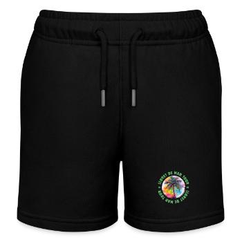 Lloret De Mar Tour Urlaub Plame Bunt - Kinder Organic Joggingshorts Mini Bolter von Stanley/Stella - Schwarz - Vorne