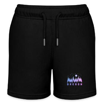 Oregon - Kinder Organic Joggingshorts Mini Bolter von Stanley/Stella - Schwarz - Vorne