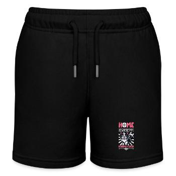Home - Border Collie - Kids Organic Sweat Shorts by Stanley/Stella - black - Front