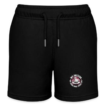 Dodo Bird Lover My Passion My Dodo Extinct Bird - Kids Organic Sweat Shorts by Stanley/Stella - black - Front