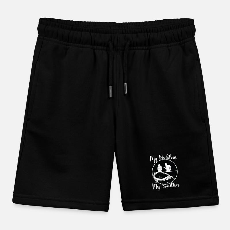 Skinks Lover My Problem My Solution Pictogram Mom Kids Organic Sweat Shorts by Stanley/Stella