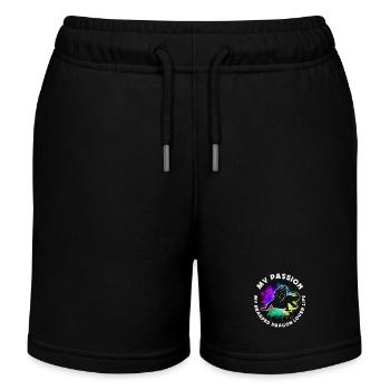 Bearded Dragon Lover My Passion My Bearded Reptile - Kinder Organic Joggingshorts Mini Bolter von Stanley/Stella - Schwarz - Vorne