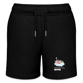 Professinonal Napper Vache Dormir Lève Tard - Short de jogging enfant bio Stanley/Stella - noir - Devant