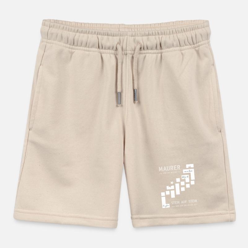 Mur Construction Construction Maison Constructeur Short de jogging enfant bio Stanley/Stella
