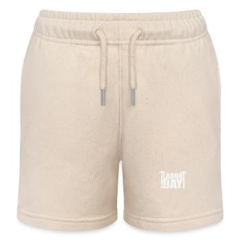 Labor Day Monday in September - Kids Organic Sweat Shorts by Stanley/Stella - soft Ecru - Front