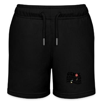 Retro Gen X Raised on Hose Water and Neglect - Kids Organic Sweat Shorts by Stanley/Stella - black - Front
