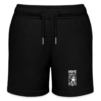 Zuhause - Zentralasiatischer Owtscharka - Kinder Organic Joggingshorts Mini Bolter von Stanley/Stella - Schwarz - Vorne