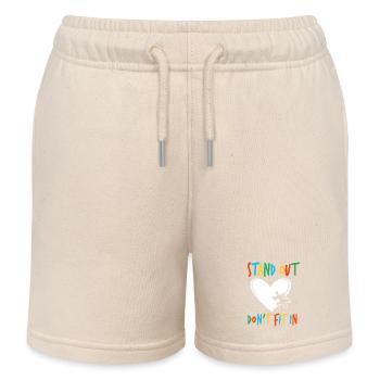 Autismus Shirt - Kinder Organic Joggingshorts Mini Bolter von Stanley/Stella - Natur - Vorne