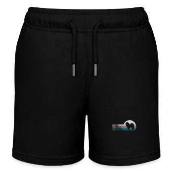 Best Chow Chow Dad Ever Retro Chow Chow Dog - Kids Organic Sweat Shorts by Stanley/Stella - black - Front