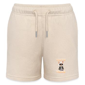 Bunnies Mom Mother's Day Rabbit Bunny Mom Bunny - Kids Organic Sweat Shorts by Stanley/Stella - soft Ecru - Front
