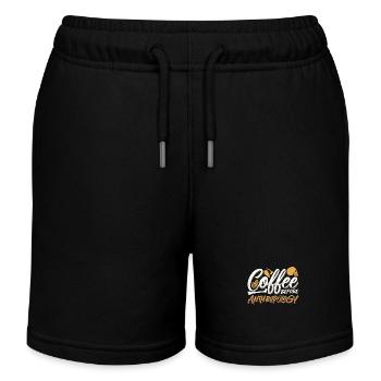 Anthropologist Coffee Archaeologists Coffee Lover - Kids Organic Sweat Shorts by Stanley/Stella - black - Front