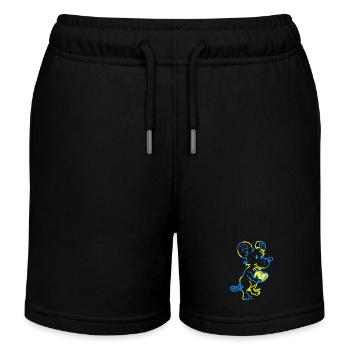 souris rongeur animaux de compagnie fromage amoureux des animaux - Short de jogging enfant bio Stanley/Stella - noir - Devant