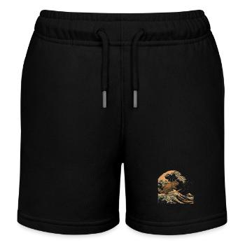 Capybara Lustiges Geschenk - Kinder Organic Joggingshorts Mini Bolter von Stanley/Stella - Schwarz - Vorne