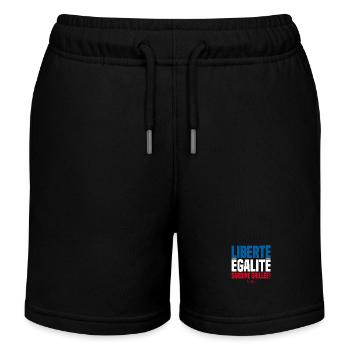 LIBERTE EGALITE SARDINE GRILLEE ! - Short de jogging enfant bio Stanley/Stella - noir - Devant