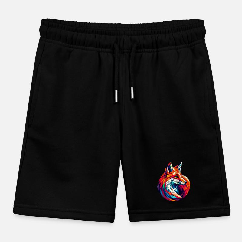 Fuchs in Polygonendarstellung Kinder Organic Joggingshorts Mini Bolter von Stanley/Stella