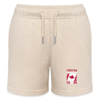 Ich kann nicht in Kanada stecken bleiben - Kinder Organic Joggingshorts Mini Bolter von Stanley/Stella - Natur - Vorne