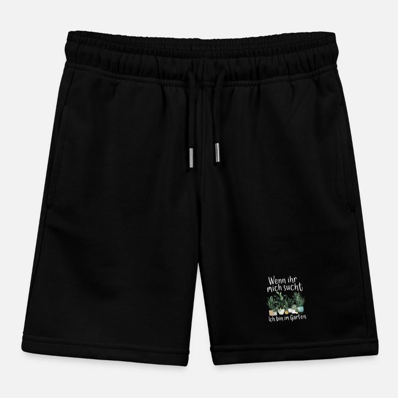 Wenn Ihr Mich Sucht Ich Bin Im Garten Kinder Organic Joggingshorts Mini Bolter von Stanley/Stella